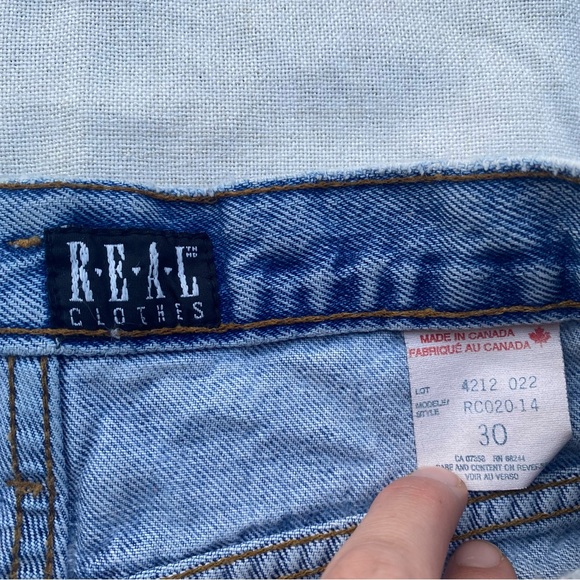 Vintage Jean Shorts Women’s Size 30 Denim High Rise Distressed Cotton - Picture 5 of 7